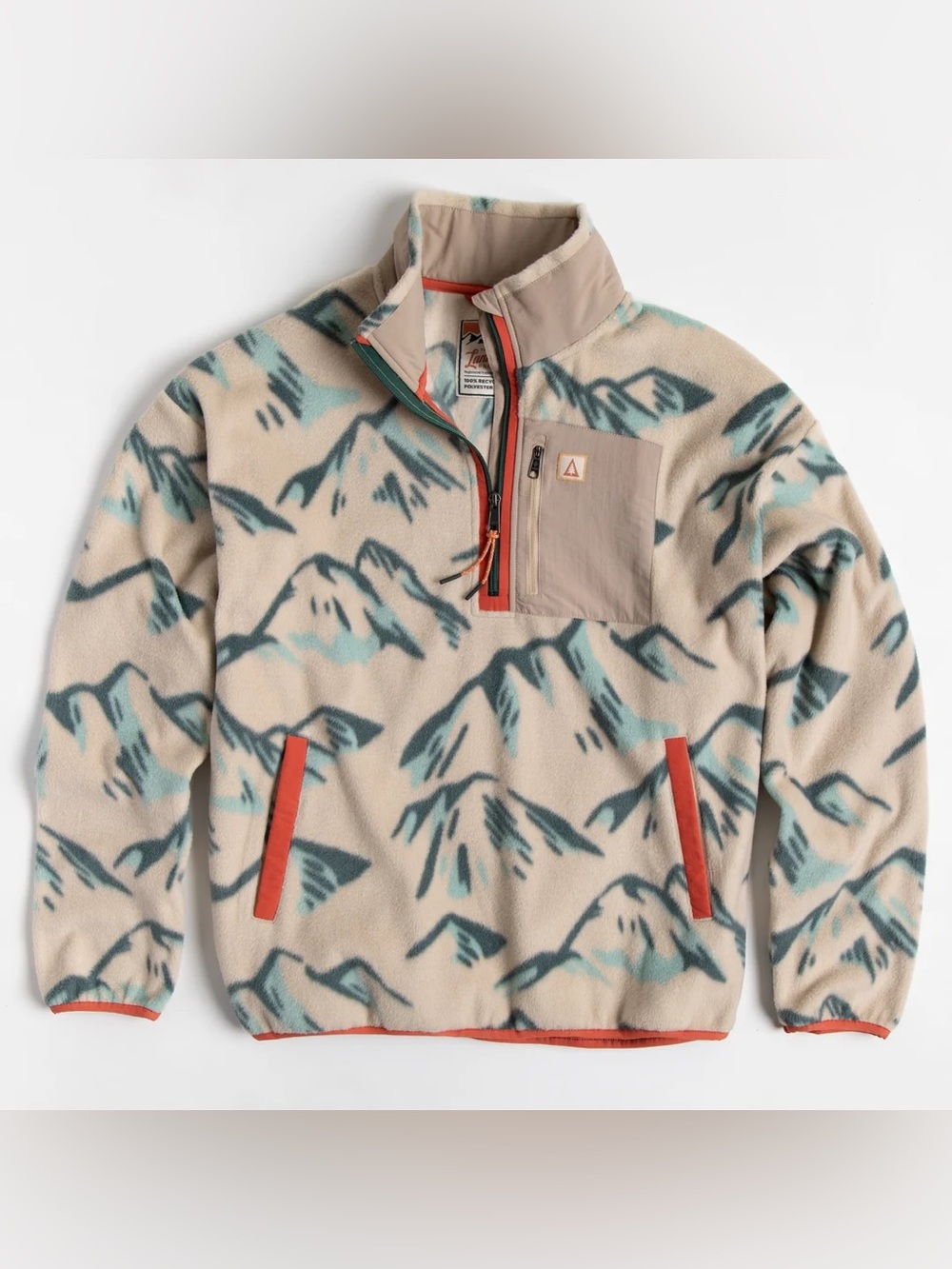 The Landmark Project High Country Unisex Half Zip Fleece Boulder / XS NWT